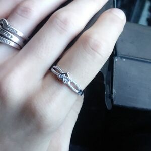 Silver Infinity Heart Ring